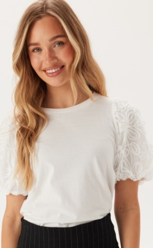 Visimonia O-neck S/S TOP TOP T Snow White XL