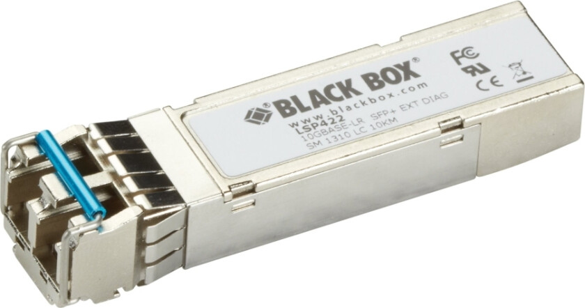 Black Box - Sfp+ Transceivermodul - 10 Gige - 10Gbase-Sr - Lc-Enkeltmodus - Opp Til 10 Km - 1310 Nm - Taa-Samsvar