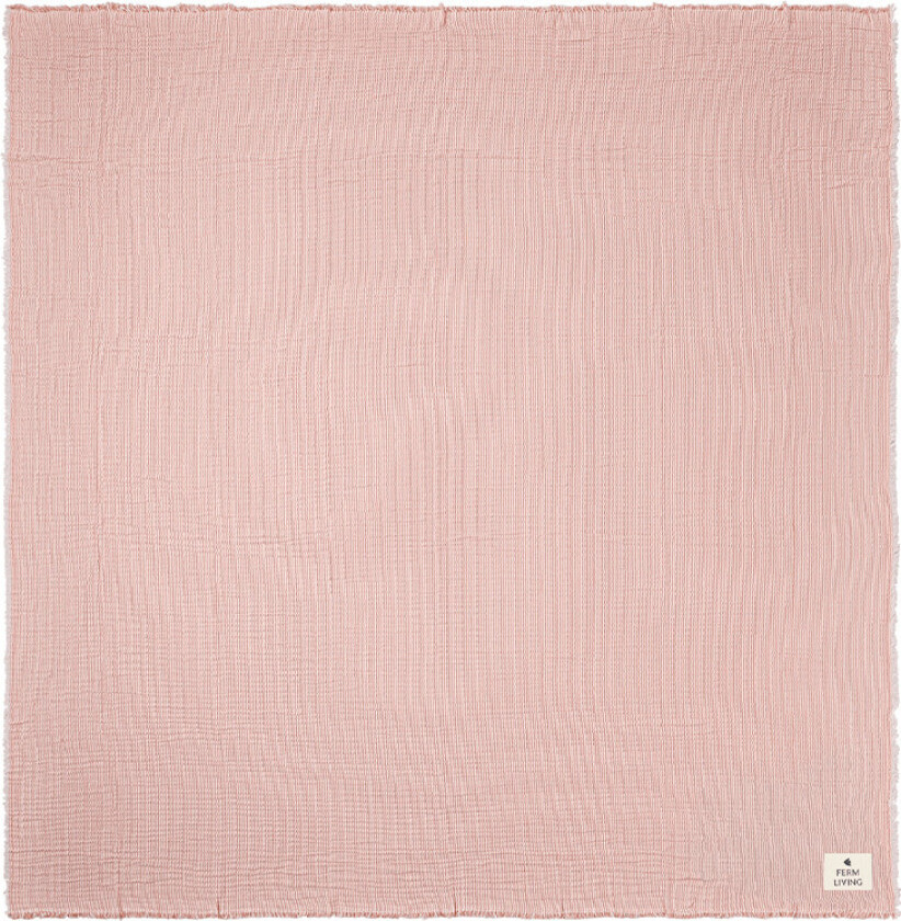 Ferm Living - Fino Sengeteppe Terracotta/Off-White