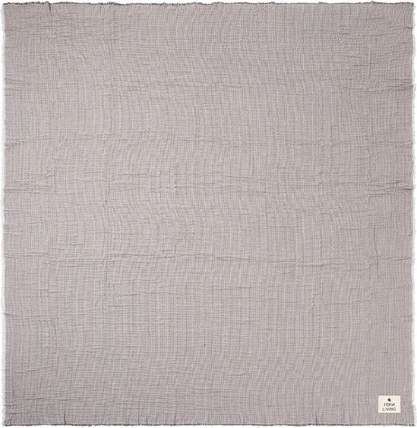 Ferm Living - Fino Sengeteppe Ink Blue/Sand