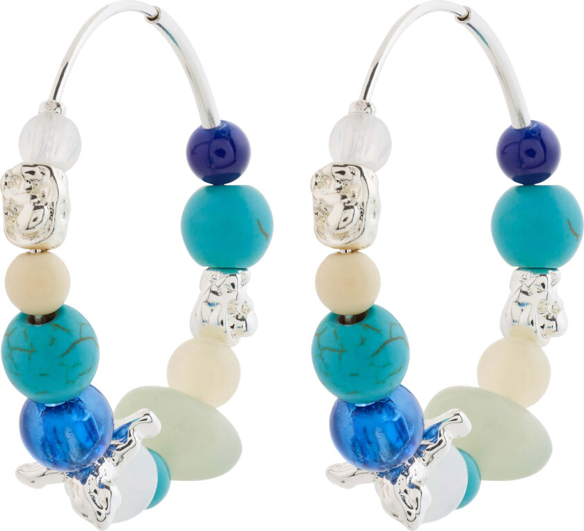 DREAM hoops blå/sølvbelagt