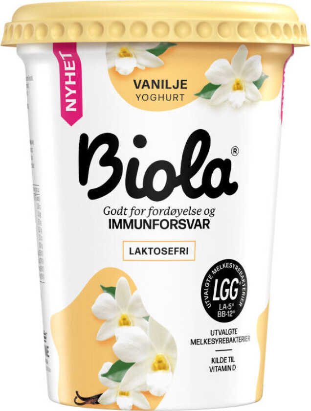 Biola Yoghurt Vanilje 500g