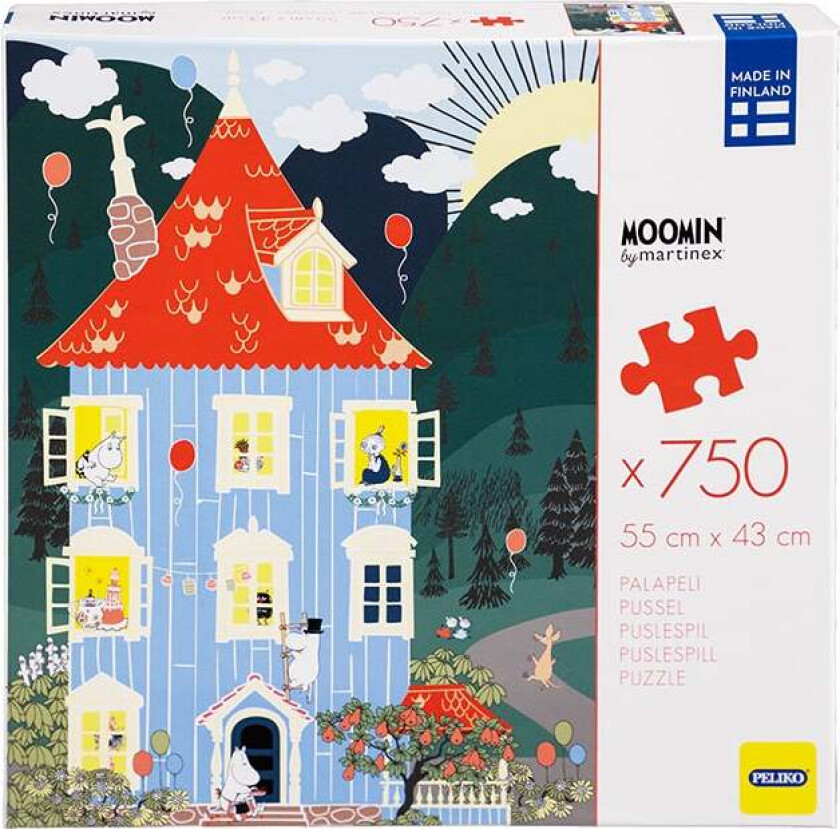 Puslespill 750 Mummi Mummihuset Blå