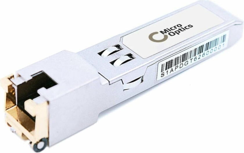 Sfp (Mini-Gbic) Transceivermodul (Tilsvarer: Ubiquiti Uf-Rj45-1G) - 1Gbe - 10/100/1000Base-T - Rj-45 - Opp Til 100 M