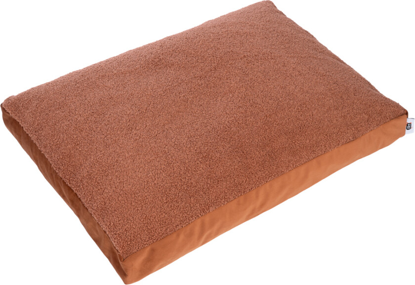 hundemadrass Teddy, kobber - Størrelse M: L 70 x B 50 x H 10 cm