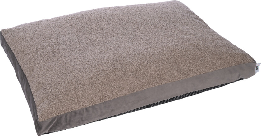 Teddy hundemadrass, taupe - Størrelse L: L 100 x B 70 x H 10 cm