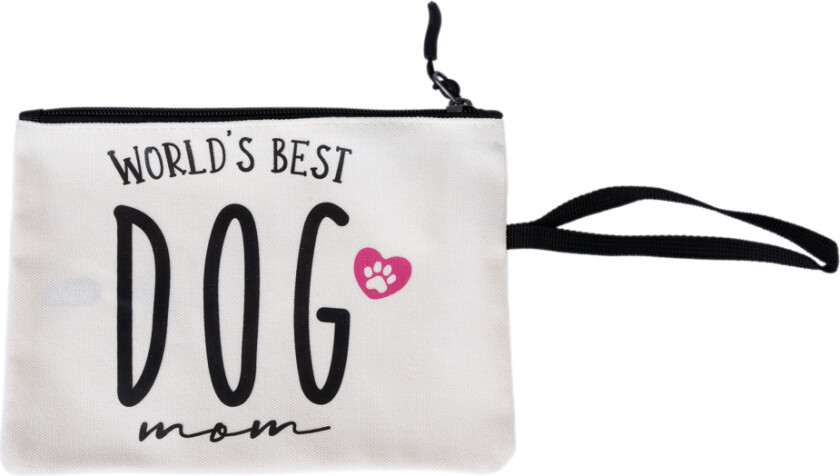 "World's Best Dog Mom" kosmetikkveske - 1 stk