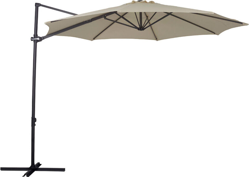 Lars hengende parasoll ø3m offwhite.