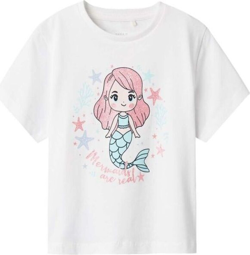 Name It Nmffrejane t-skjorte til småbarn, Lucent White