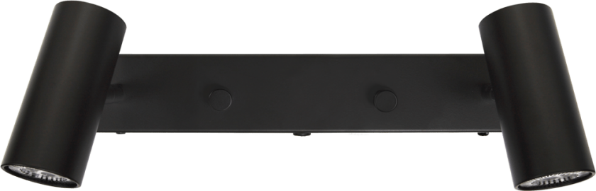 Cato vegglampe, dubbel Matt svart