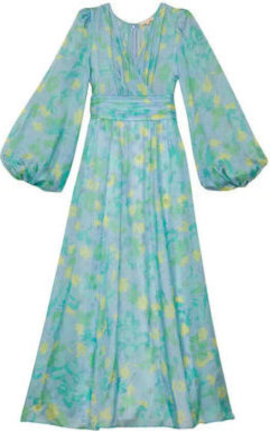 Cupro Tieband Gown Anemone Field 36