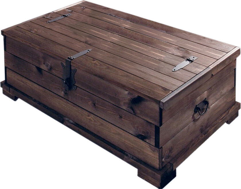 Pastora Sofabord 111 cm Kistbord med Oppbevaring - Svart