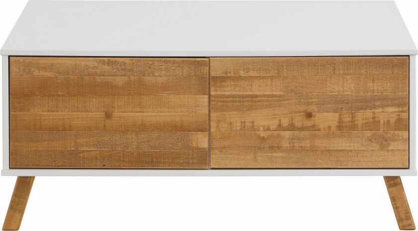 Ronith Sofabord 100 cm - Hvit/Natur