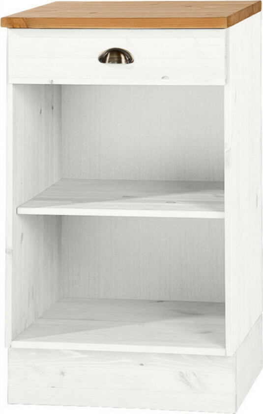 Krokerum Nattbord 51 cm - Hvit/Natur