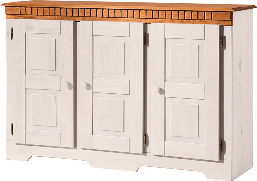 Kersey Skjenk 121 cm - Hvit/Brun