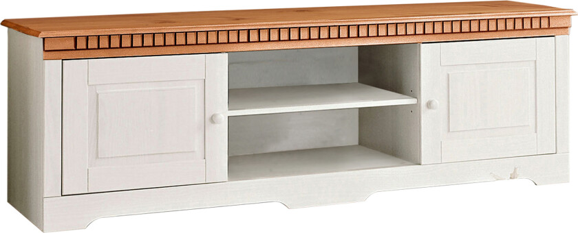 Kersey TV-benk 175 cm - Hvit/Brun