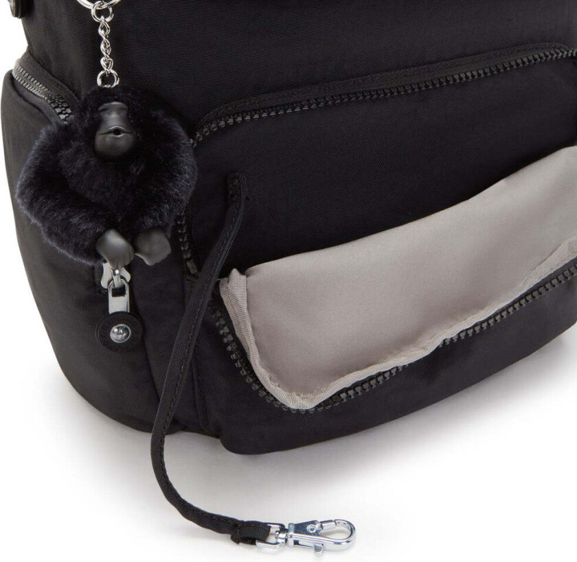 City Zip liten ryggsekk Black Noir