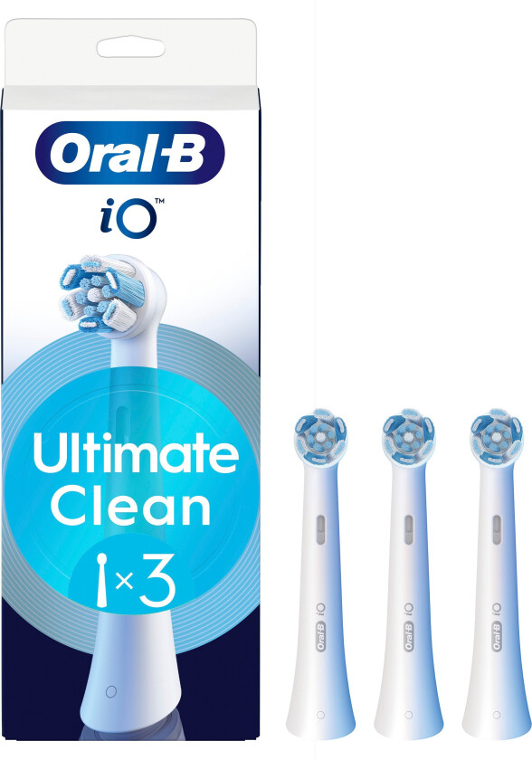 Oral-B iO Ultimate Clean Børstehoder - Hvit - 3 stk