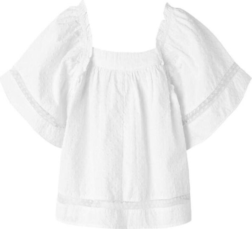 Name It Nmffatidias t-skjorte til småbarn, Bright White