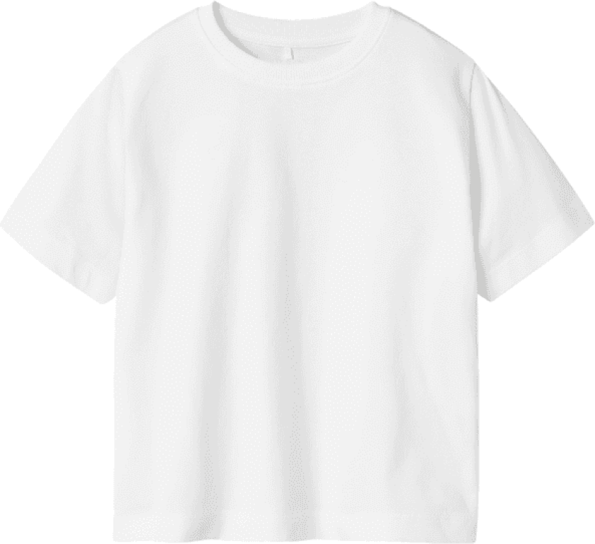 Name It Nmmvobbo t-skjorte til småbarn, Bright White