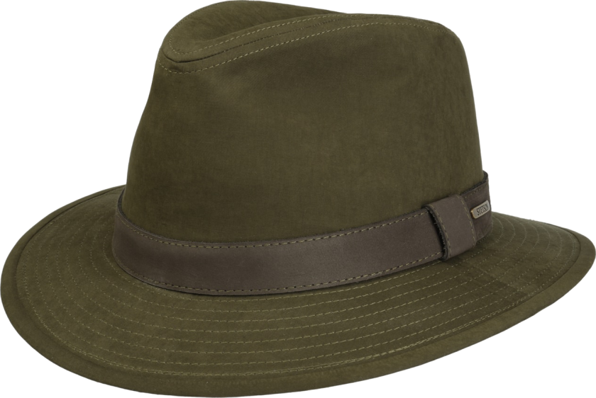 Waxed Traveller Cloth Hat Olive