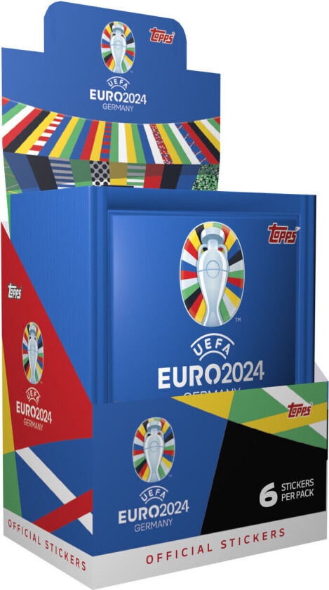 Uefa Euro 2024 Stickers Booster Box Topps Sticker Display Klistremerker