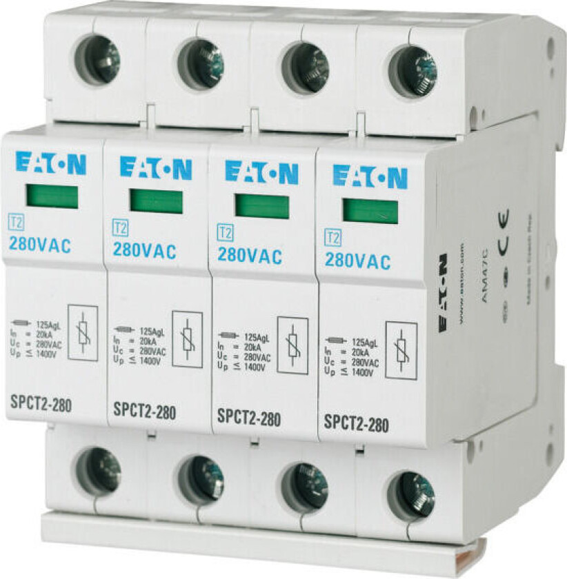 Overspenningsvern SPCT2-280/4 4-polet 280VAC 4x20kA - 1609768
