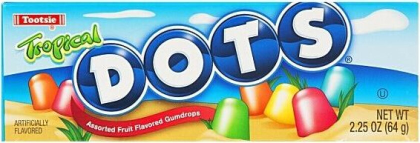 Dots Tropical Vingummi 64g Tootsie Dots