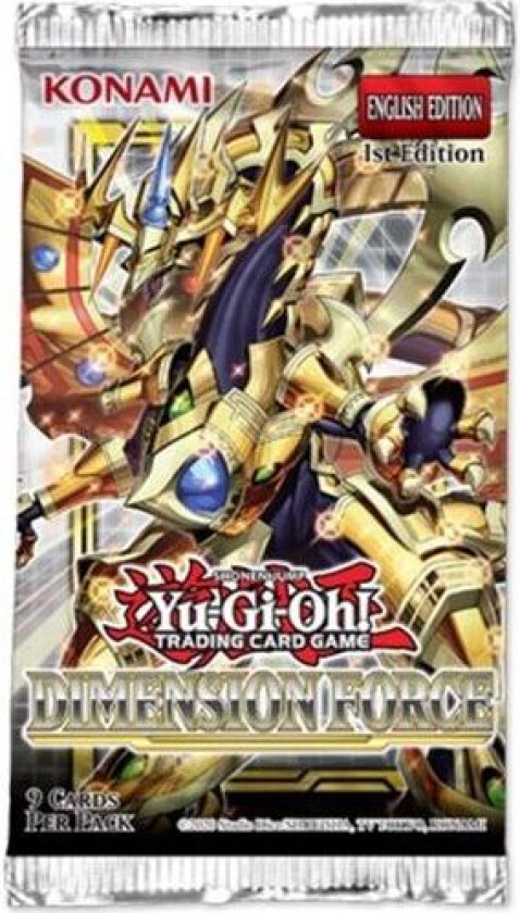 Yu Gi Oh Dimension Force Booster 9 Kort Per Pakke