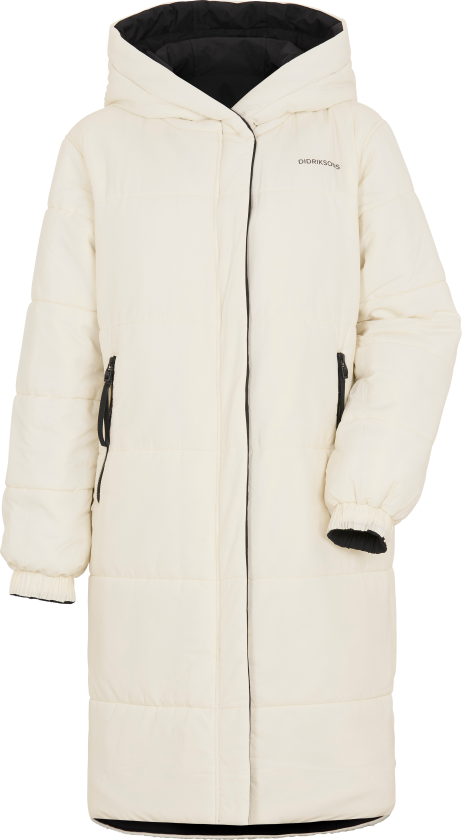 Anna Reversible Women's Parka 40/42, White Foam/Black