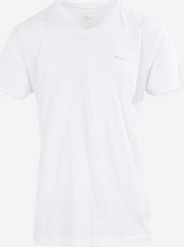 Gant 2 Pack V-Neck T-Shirt - White Hvit XL