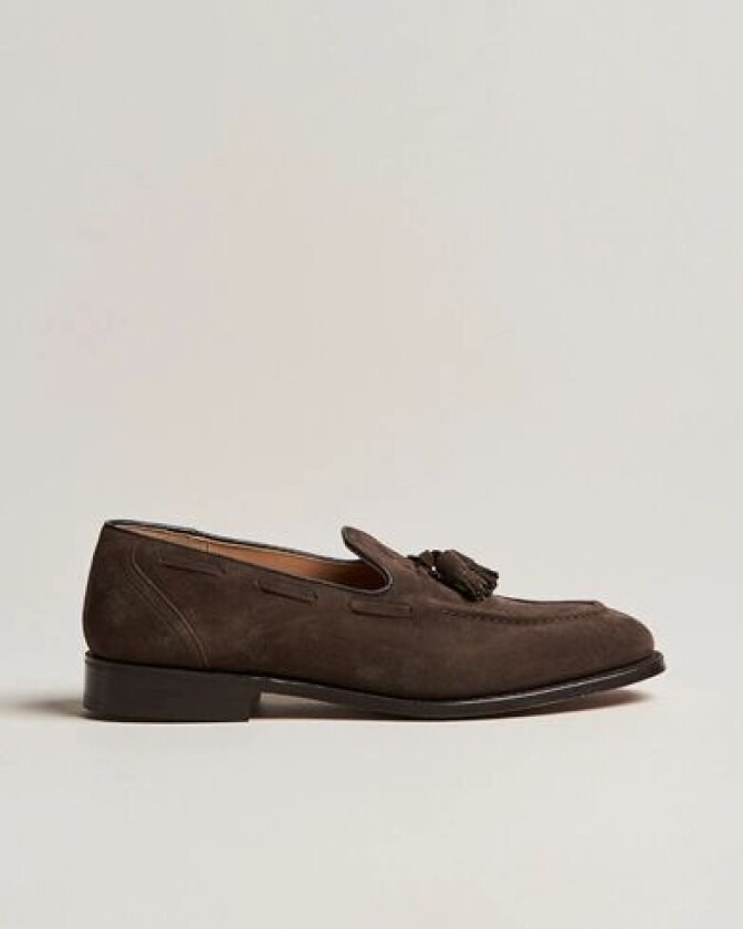 Kingsley Suede Tassel Loafer Brown