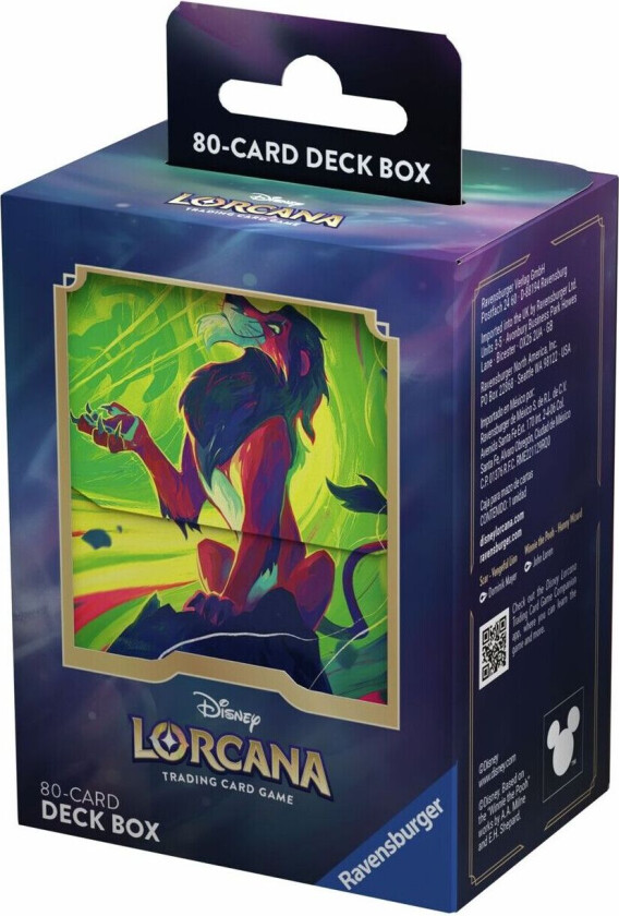 Disney Lorcana Deck Box Scar