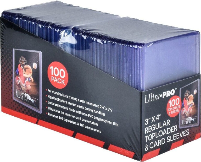 Toploader 35pt - 100 Stk 63,5 X 88,9 Mm For Verdifulle Kort - Ultra Pro