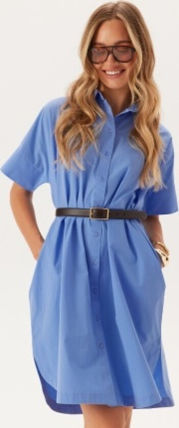 Slfblair 2/4 SHORT SHIRT DRESS Cornflower Blue 44