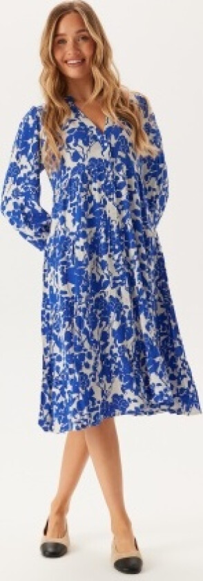Onlmilana 7/8 DRESS Surf The Web Aop:white Flower XL