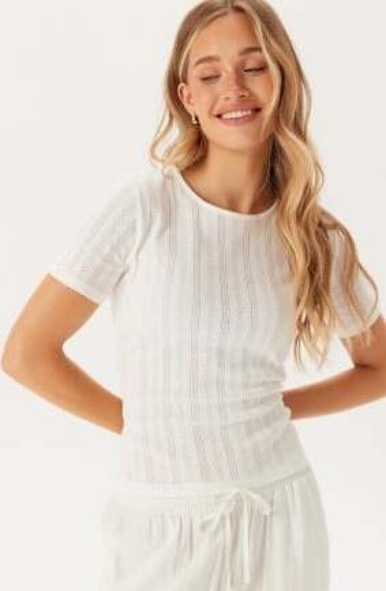 Vikassie S/S POINTELLE TOP PO Snow White L