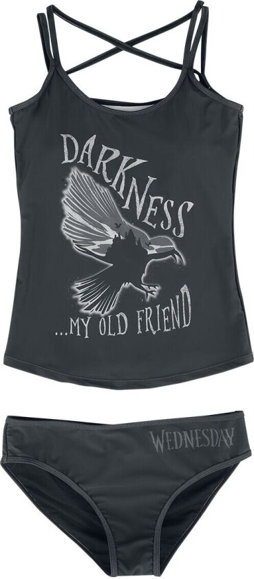 Goth Bikinisett - Darkness... My old friend - S til 3XL - Damer - svart