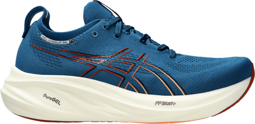 Gel-Nimbus 26, løpesko, herre Rich Navy/orange