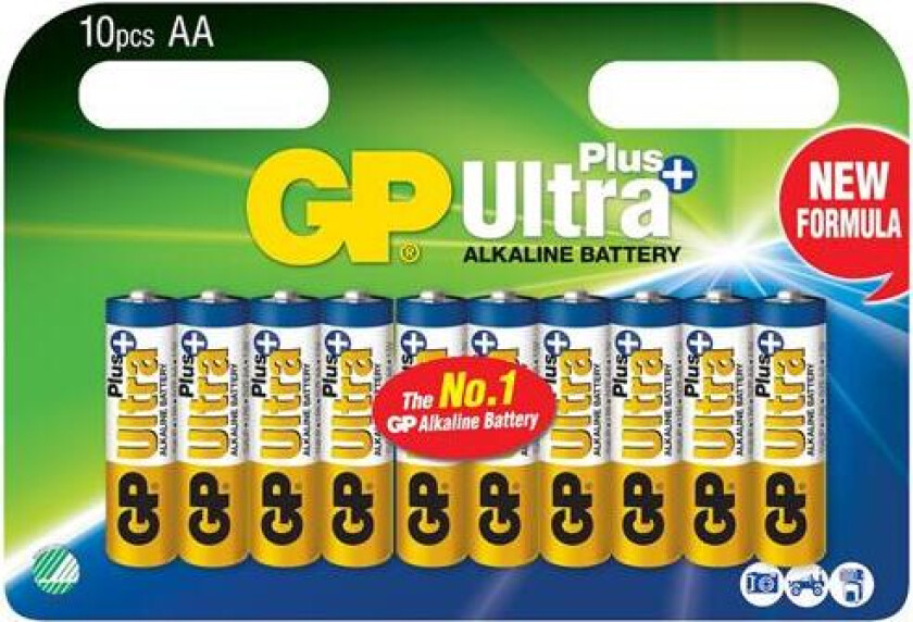 Batteri Lr06 Aa 1,5V Ultraplus 10Stk