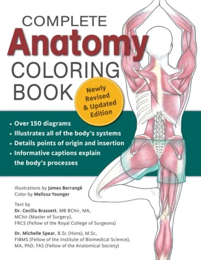 Complete Anatomy Coloring Book, Newly Revised and Updated Edition av Dr. Cecilia Brasset, Dr. Michelle Spear