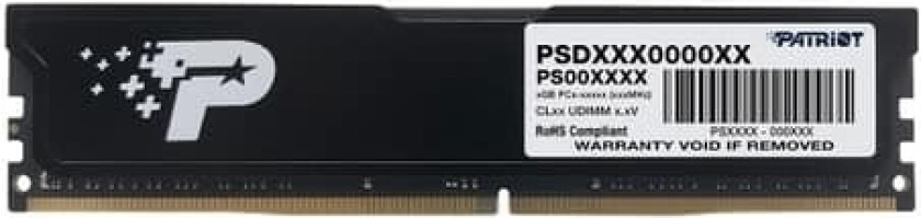 Patriot Signature Line - Ddr4 - Modul - 32 Gb - Dimm 288-Pin - 2666 Mhz / Pc4-21300 - Cl19 - 1,2 V - Ikke Bufferet - Ikke-Ecc
