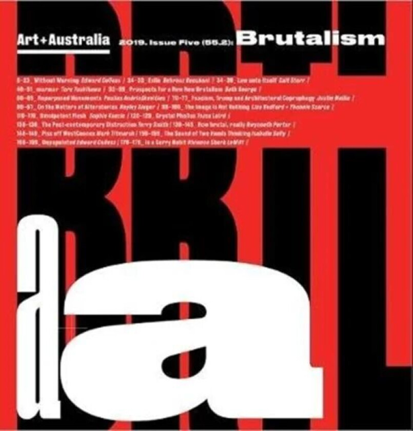 Art + Australia Issue Five (55. 2): Brutalism av  Edward Colless