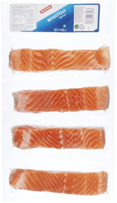 Ørretfilet m/Skinn 500g