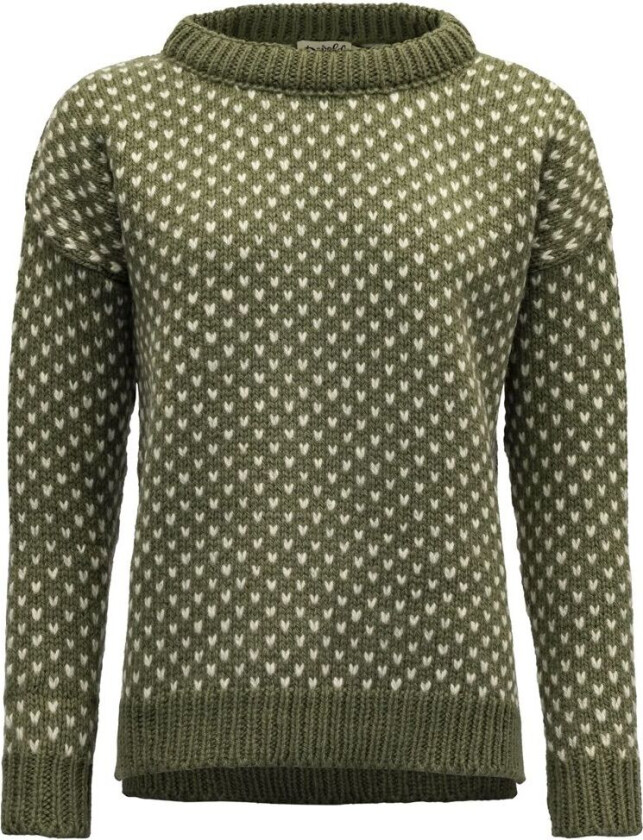 Nordsjø Wool Sweater Dame Olive L