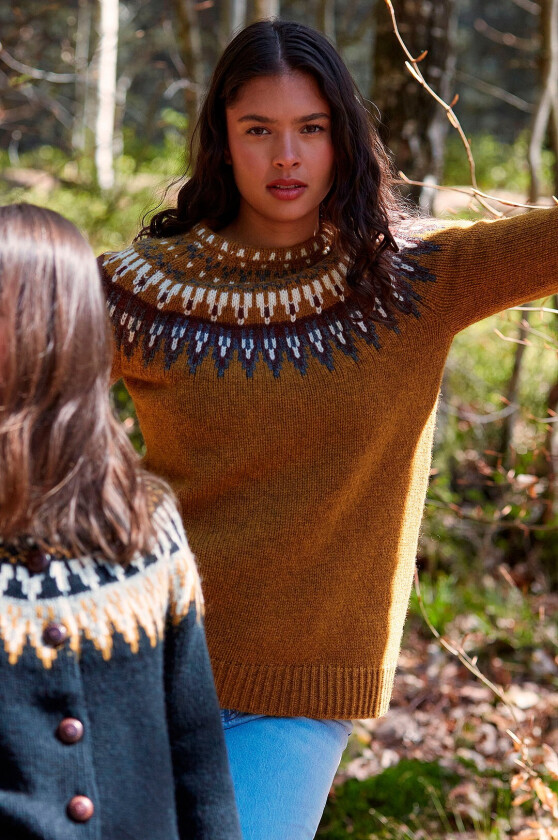 Genser Veda Jumper Mustard - Gul