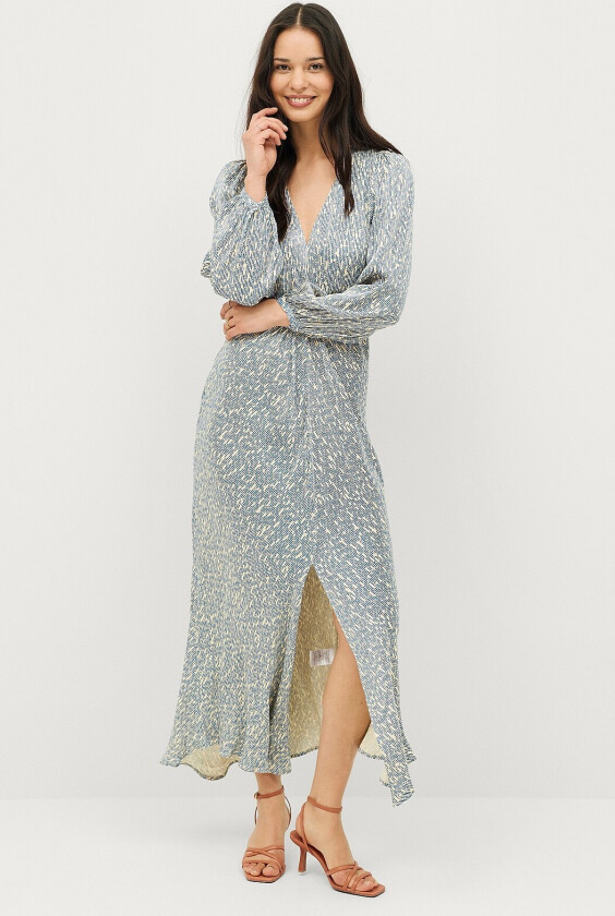 Maxikjole Rattan Dress - Blå