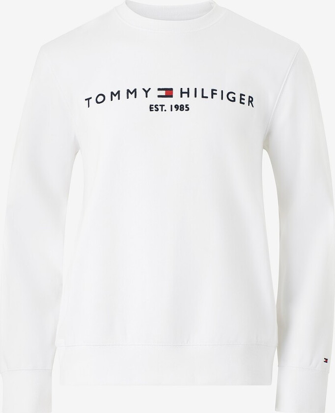 Collegegenser Tommy Logo Sweatshirt - Hvit