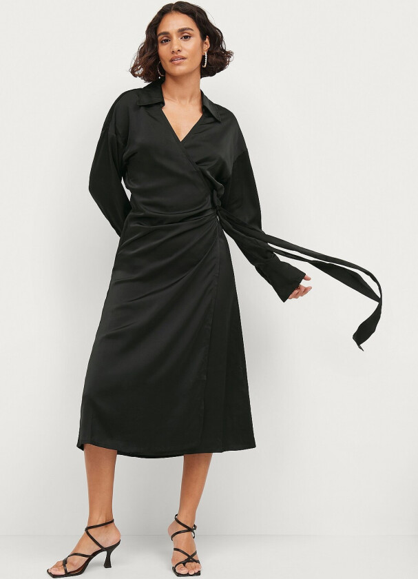 Omslagskjole Diddi Wrap Dress - Svart