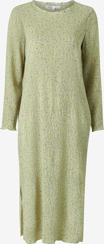 Kjole onlMolly L/S Plisse Dress - Grønn
